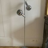 Lampadaire réglable en chrome des années 1970
