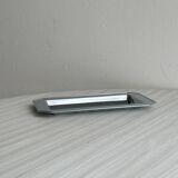 Small rectangular vintage tray made of lightweight metal