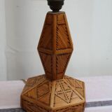 Wooden lamp foot
