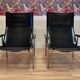 Paire de fauteuils relax inclinable cuir noir design "Hans Eichenberger" 19