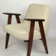 Beige Model 366 Lounge Chair in Boucle by Józef Chierowski, 1970s