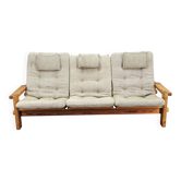 Yngve Ekström Dymling Three-Seater Pine Sofa for Swedese, 1970s