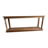 Flamant console in raw oak