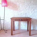 Art Deco desk or side table from the 1930s, vintage, solid wood