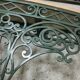 Console et miroir en fer forgé de style Art Nouveau - Art Déco
