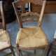 4 chaises paillées