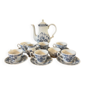 Blue Onion tea service by Myott Meakin 1982