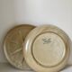 Lot 2 assiettes plates  grès village France