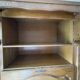 Vintage oak modular wall unit – 3 pieces with display cabinet
