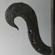 Rooster candle holder in wrought iron, brutalist