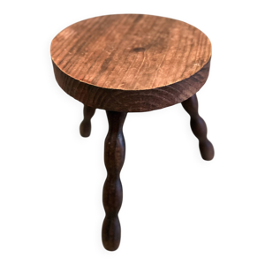 tabouret tripode bois
