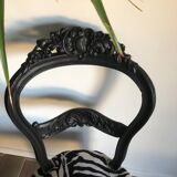 Chaise style Louis XV relookée