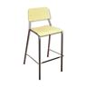 Chaise vintage haute jaune formica