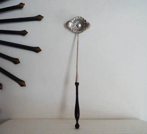 Louche punch cailard bayard "twist" silver-plated 19th century - 38.5 cm