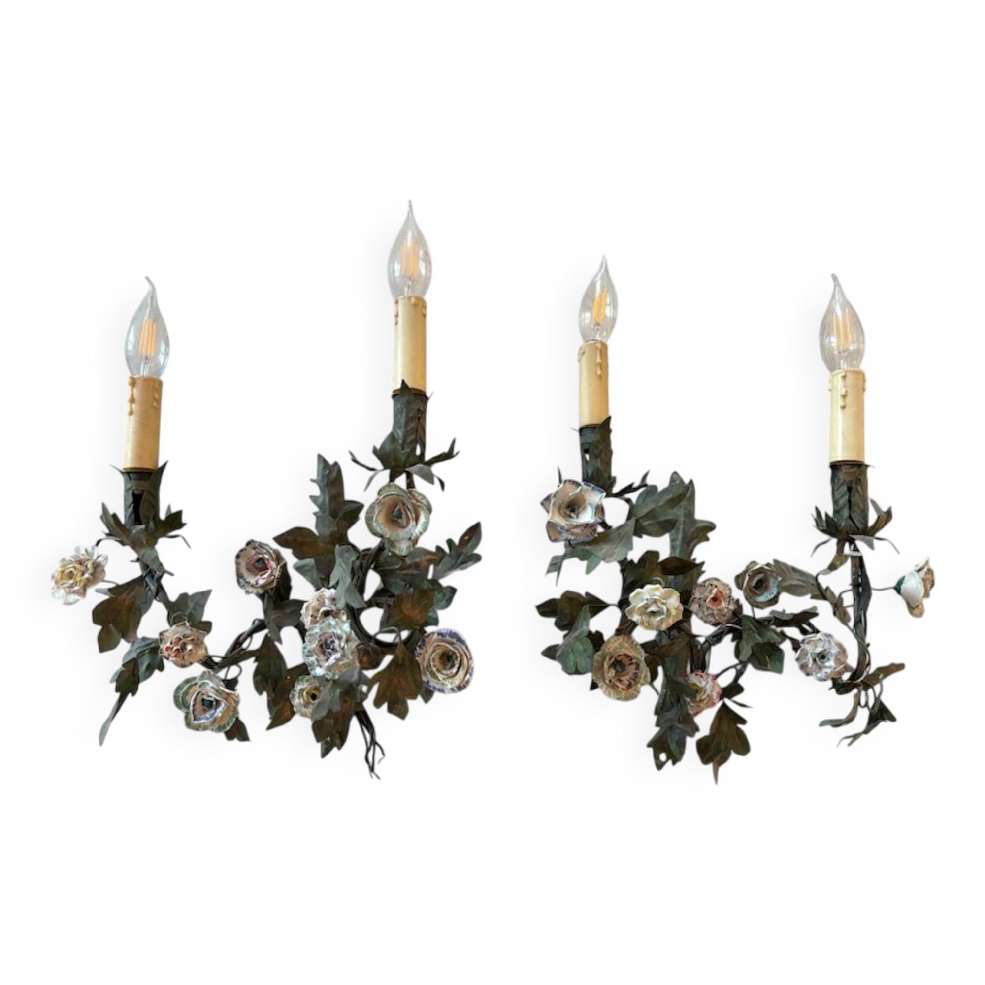 Pair of French wall sconces from the 19th century.