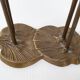 Pair of vintage 1970 brass intertwined herons
