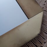 Gold metal mirror years 80 55x97cm