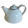 Vintage artisanal style glazed pottery teapot