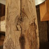 Lamp on old oak beam