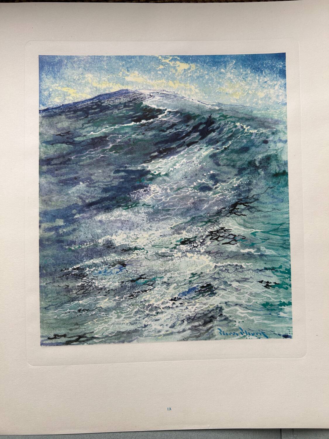 Eaux-fortes de Pierre Fleury « visages de la mer »