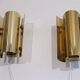 Pair of brass wall lights from Falkenberg 1970