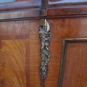 Golden bronze Louis XVI style mahogany bed