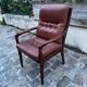 Fauteuil vintage en cuir marron