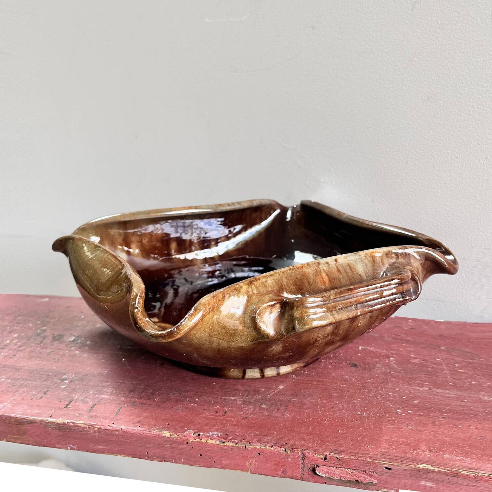 Coupe en poterie vernissée Meyssac