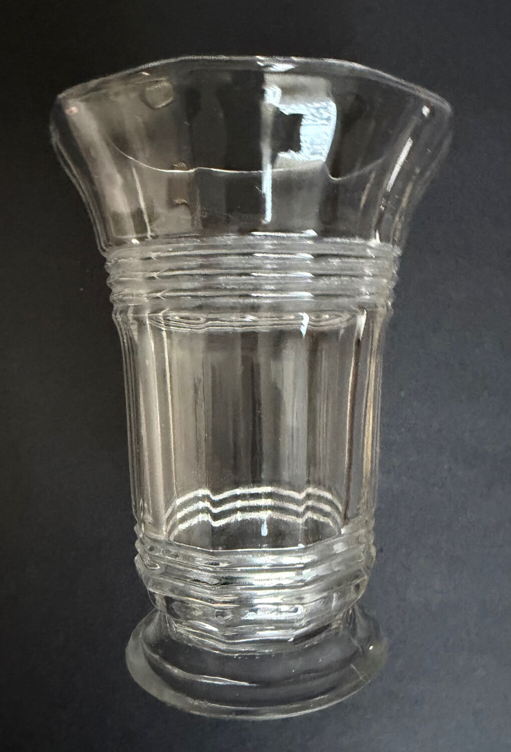 2 Art Deco vases in moulded glass