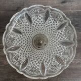 Antique footed cup in chiseled glass