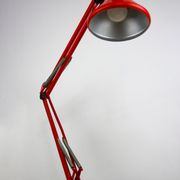 Lampe de table rouge réglable en achitect par Tep, années 1970
