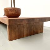 Solid oak coffee table, 1950s