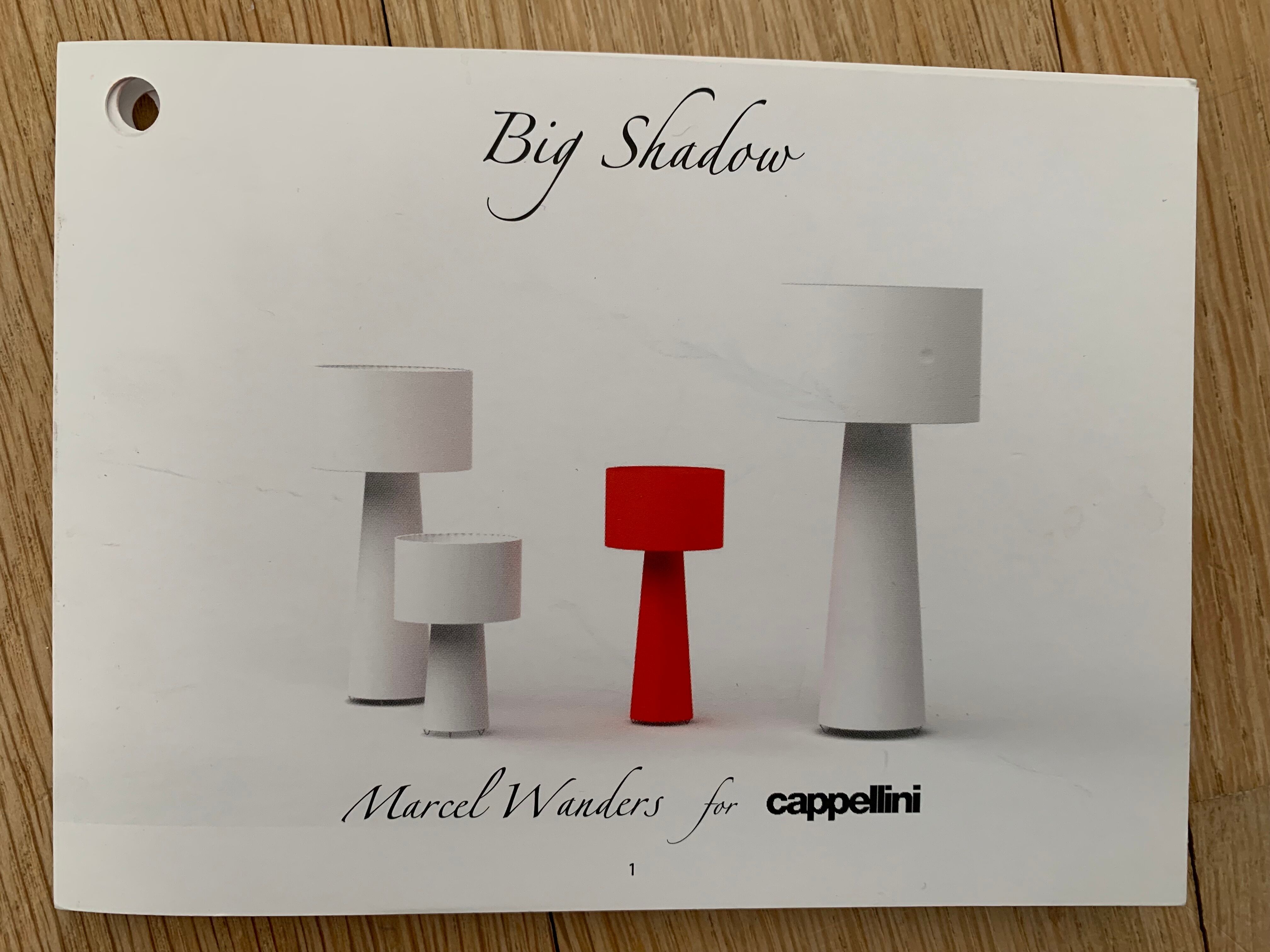 Cappellini big shadow floor lamp white