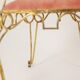 Pair of wrought iron and gilded armchairs, circa 1990