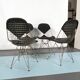 Quatre chaises de bikini DKR par Charles Eames