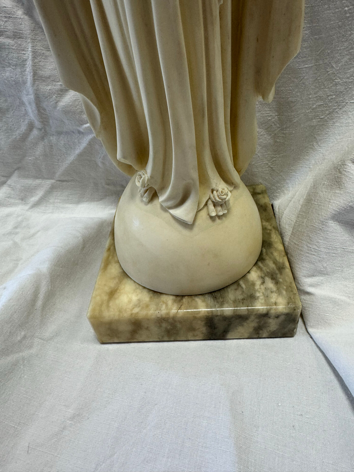 Virgin statue in resin