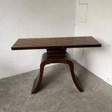 Art Deco style console with mahogany marquetry