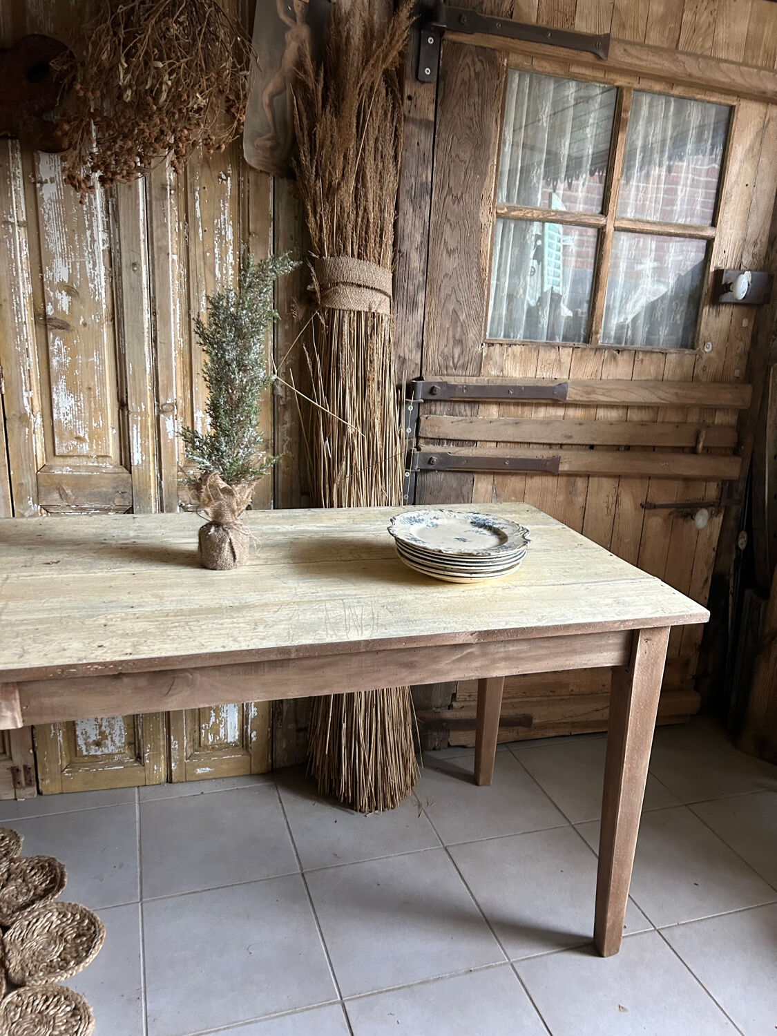 Large farmhouse table 292 cm