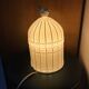 Lampe de table  cage d'oiseau en biscuit