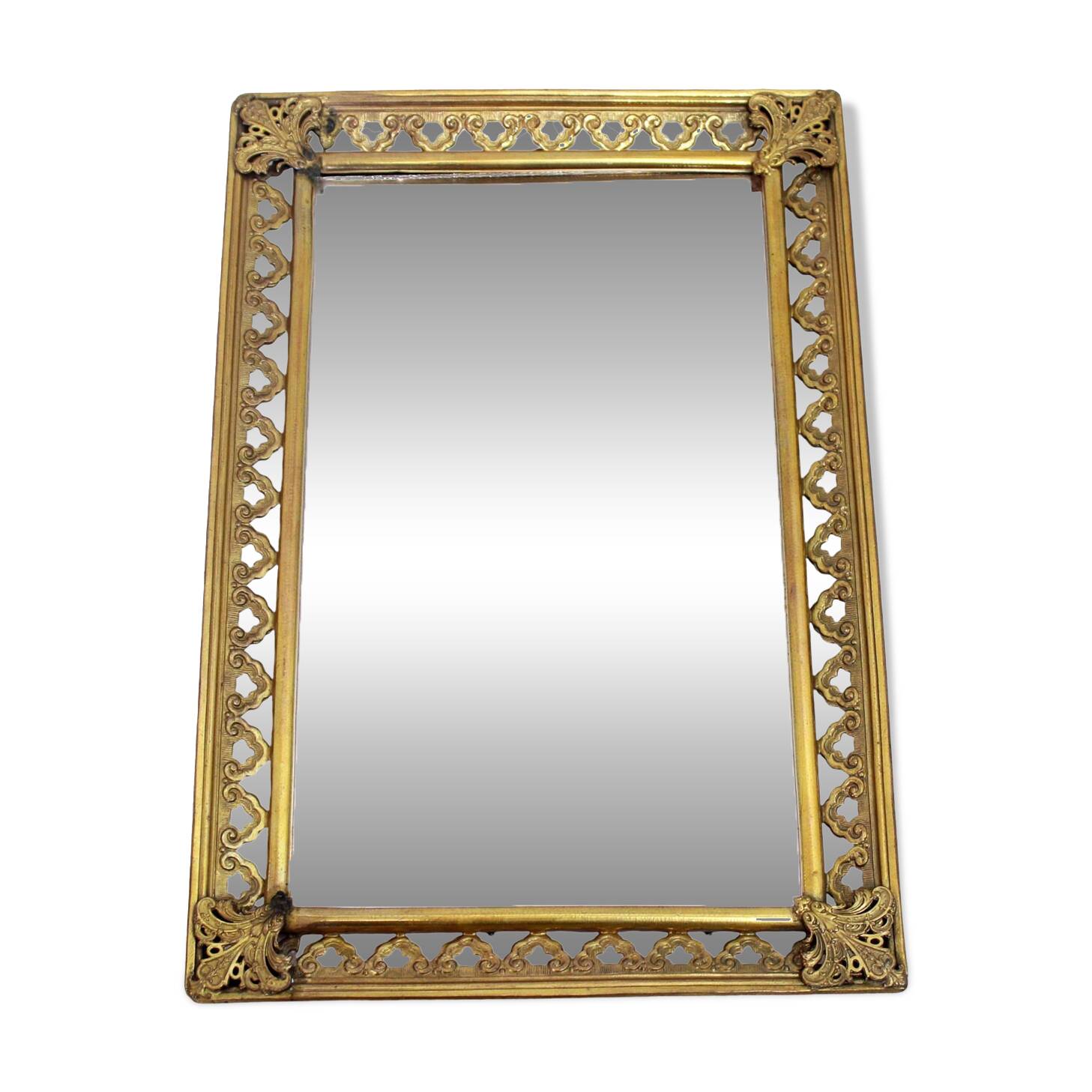 Miroir en laiton des années 60