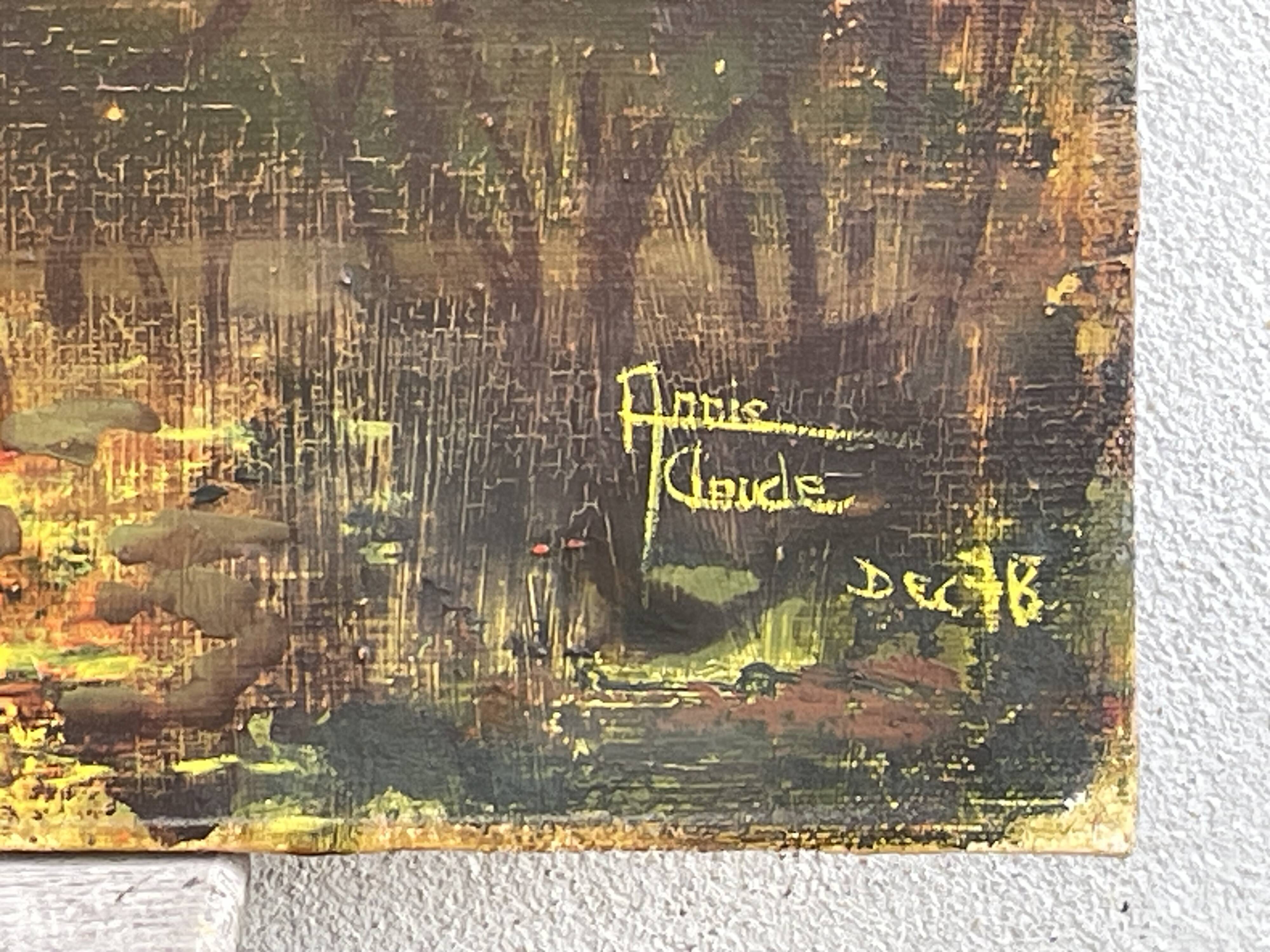 Oil on canvas / annie-claude (ferrando) - 38 x 55 cm - dec.78