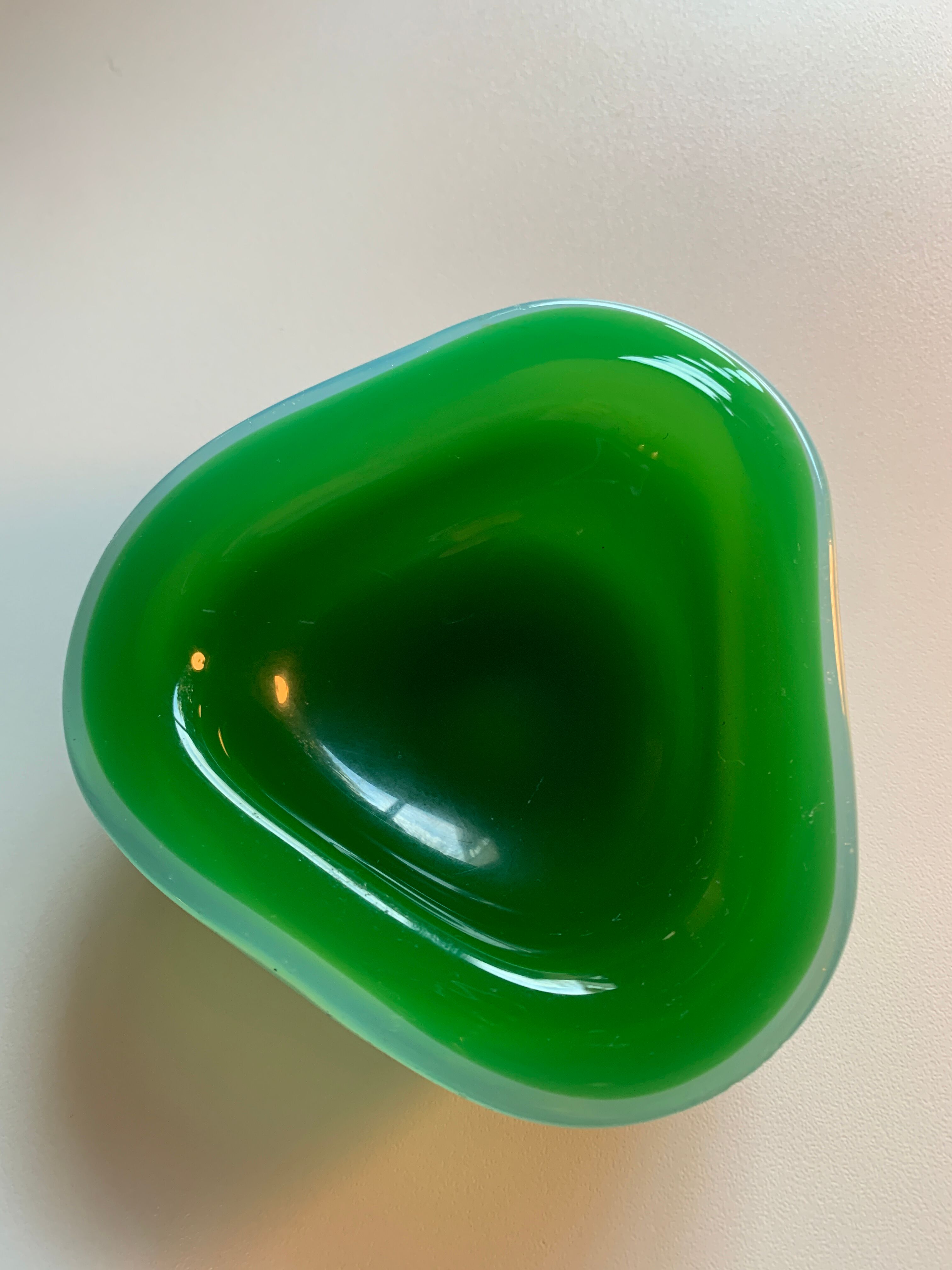 Courtesy ashtray in Murano 70s glass