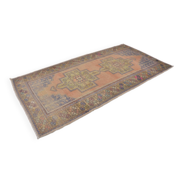Orange & Brown Turkish Vintage Rug sku M22