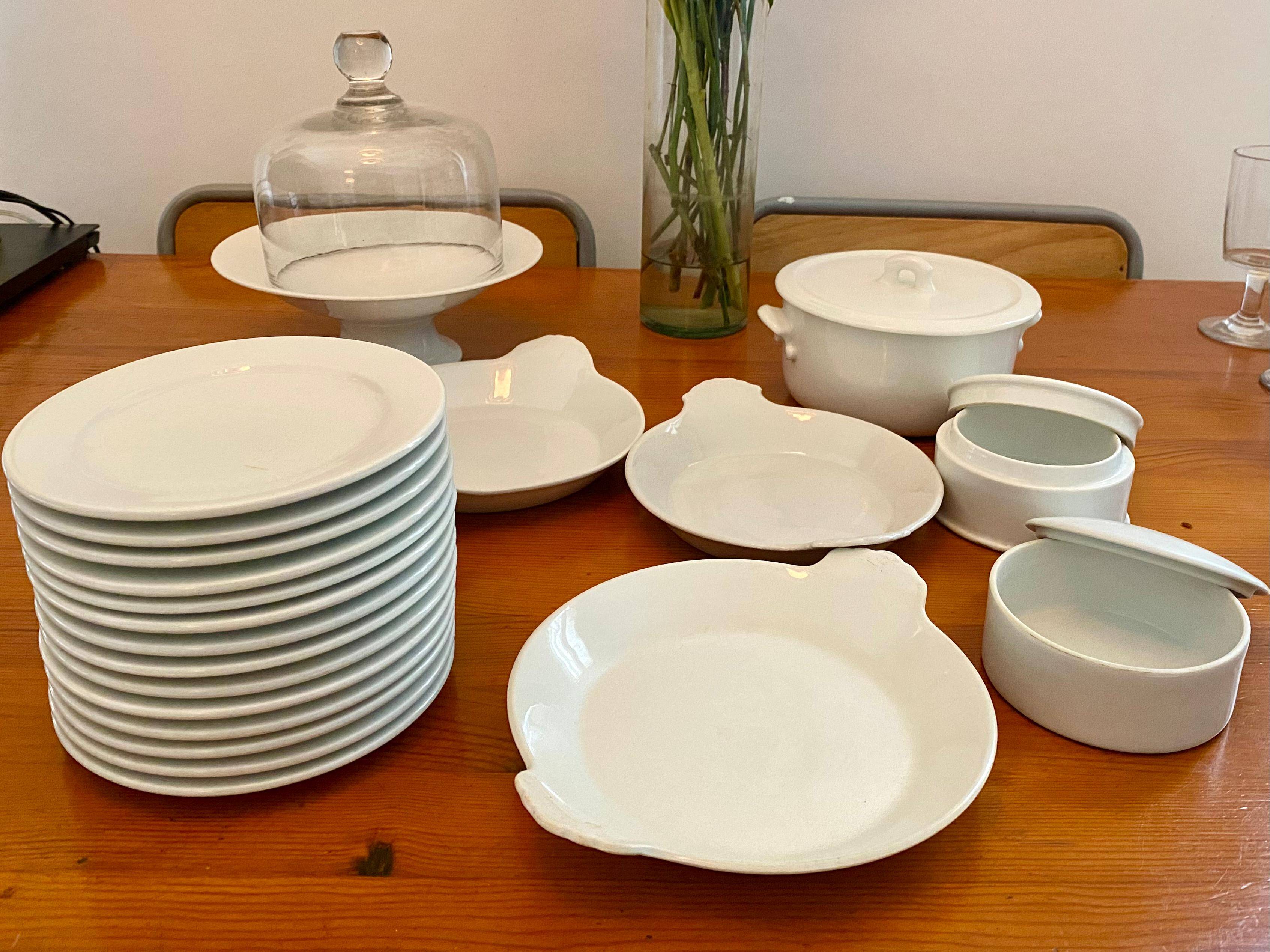 Lot of tableware (dishes, plates, etc.) - porcelain