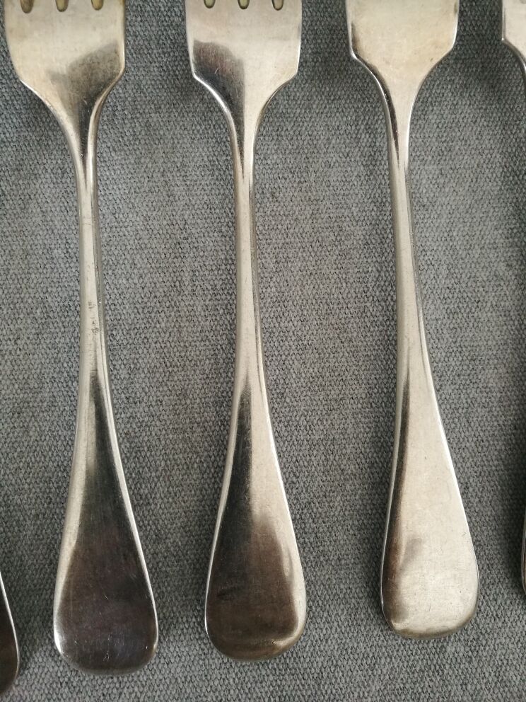 Set of christofle spoons and forks