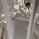 Suspension globe sculptural rhytmic par H.Milanda, design scandinave 1970