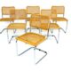 Set de 6 chaises "B32", Marcel Breuer, Italie 1990