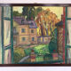 Andrée Clara BAC (1895-…). St-Thibault des Vignes. Gouache, 1984. SBD. 50x6