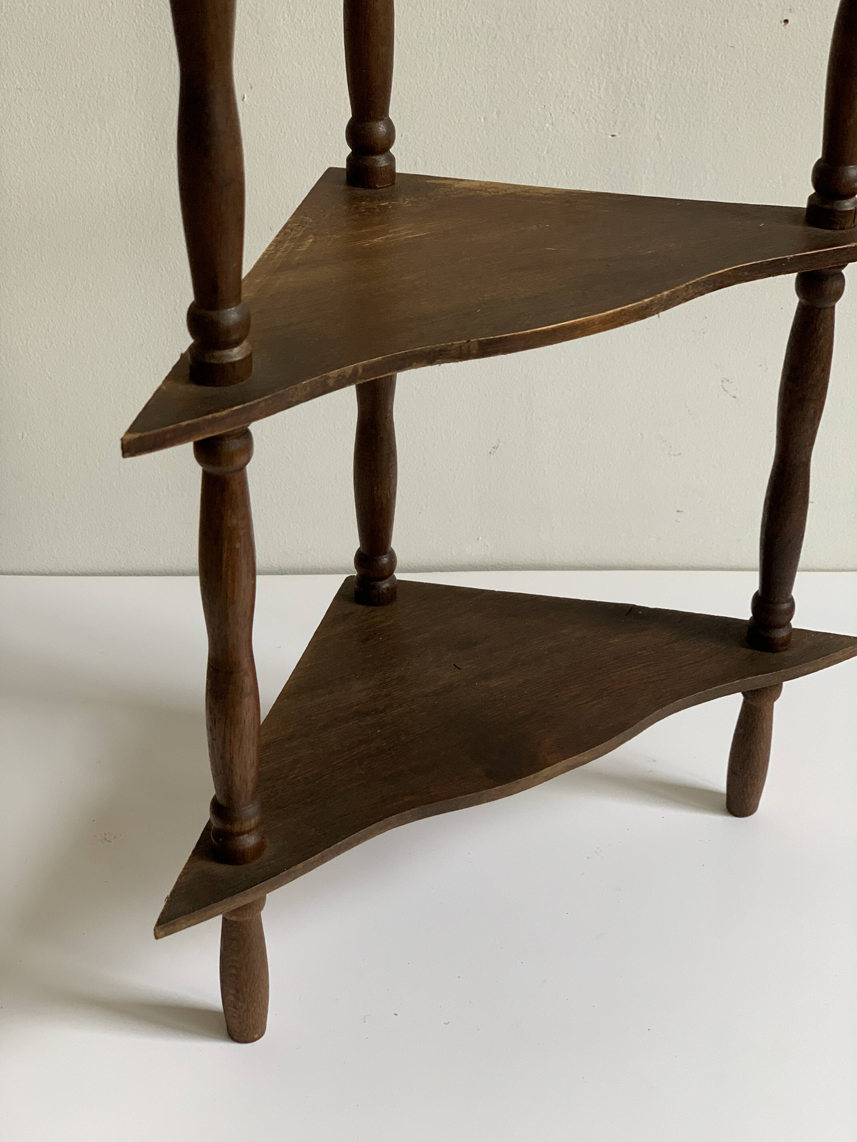 Vintage corner shelf