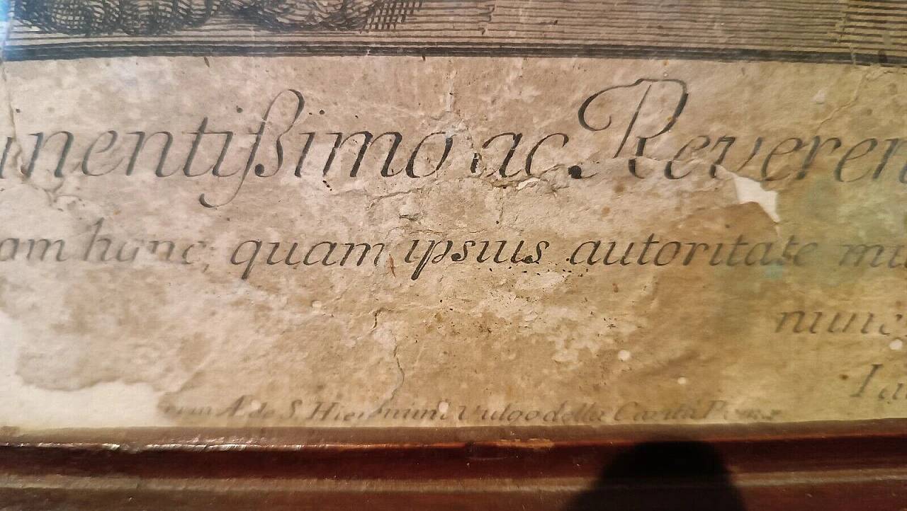 Jacob Frey, biblical scene, engraving, 18th century